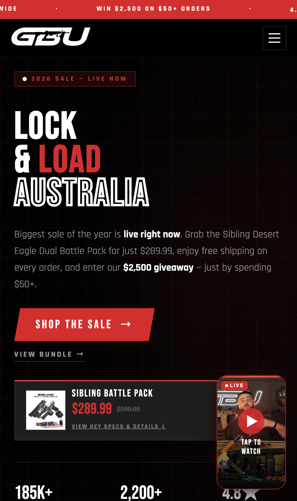 Ticker bar visible at top